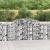 Coșuri gabion arcuite 3 buc, 300x50x100/120 cm fier galvanizat GartenMobel Dekor