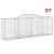 Coșuri gabion arcuite 7 buc, 300x50x100/120 cm, fier galvanizat GartenMobel Dekor