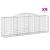Coșuri gabion arcuite 9 buc, 300x50x100/120 cm, fier galvanizat GartenMobel Dekor