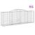 Coșuri gabion arcuite 11 buc, 300x50x100/120cm, fier galvanizat GartenMobel Dekor