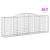 Coșuri gabion arcuite 17 buc, 300x50x100/120cm, fier galvanizat GartenMobel Dekor