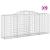 Coșuri gabion arcuite 9 buc. 300x50x120/140 cm fier galvanizat GartenMobel Dekor