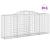 Coșuri gabion arcuite 11 buc. 200x50x120/140 cm fier galvanizat GartenMobel Dekor