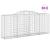 Coșuri gabion arcuite 13 buc. 300x50x120/140 cm fier galvanizat GartenMobel Dekor