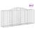 Coșuri gabion arcuite 17 buc. 300x50x120/140 cm fier galvanizat GartenMobel Dekor