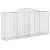 Coșuri gabion arcuite 7 buc, 300x50x140/160cm, fier galvanizat GartenMobel Dekor