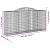 Coșuri gabion arcuite 7 buc, 300x50x140/160cm, fier galvanizat GartenMobel Dekor