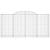 Coșuri gabion arcuite 11 buc, 300x50x140/160cm, fier galvanizat GartenMobel Dekor