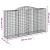 Coșuri gabion arcuite 3 buc, 300x50x160/180 cm, fier galvanizat GartenMobel Dekor