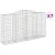 Coșuri gabion arcuite 7 buc, 300x50x160/180 cm, fier galvanizat GartenMobel Dekor