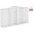 Coșuri gabion arcuite 9 buc, 300x50x160/180 cm, fier galvanizat GartenMobel Dekor