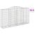 Coșuri gabion arcuite 11 buc, 300x50x160/180cm, fier galvanizat GartenMobel Dekor