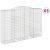 Coșuri gabion arcuite 3 buc. 300x50x200/220 cm, fier galvanizat GartenMobel Dekor