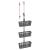 Raft suspendat pentru duș 30x15x(67-105) cm aluminiu GartenMobel Dekor