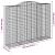 Coșuri gabion arcuite, 5 buc, 300x50x220/240cm, fier galvanizat GartenMobel Dekor
