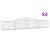 Coșuri gabion arcuite 3 buc, 400x30x60/80 cm, fier galvanizat GartenMobel Dekor