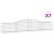 Coșuri gabion arcuite 7 buc, 400x30x60/80 cm, fier galvanizat GartenMobel Dekor
