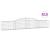 Coșuri gabion arcuite 15 buc, 400x30x60/80 cm, fier galvanizat GartenMobel Dekor