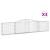 Coșuri gabion arcuite 3 buc, 400x30x80/100 cm, fier galvanizat GartenMobel Dekor