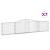 Coșuri gabion arcuite 7 buc, 400x30x80/100 cm, fier galvanizat GartenMobel Dekor
