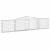Coșuri gabion arcuite 15 buc, 400x30x80/100 cm, fier galvanizat GartenMobel Dekor