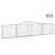 Coșuri gabion arcuite 15 buc, 400x30x80/100 cm, fier galvanizat GartenMobel Dekor
