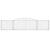 Coșuri gabion arcuite 15 buc, 400x30x80/100 cm, fier galvanizat GartenMobel Dekor