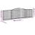 Coșuri gabion arcuite 7 buc, 400x30x100/120 cm fier galvanizat GartenMobel Dekor