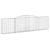 Coșuri gabion arcuite 9 buc, 400x30x100/120 cm fier galvanizat GartenMobel Dekor