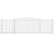 Coșuri gabion arcuite 9 buc, 400x30x100/120 cm fier galvanizat GartenMobel Dekor