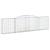 Coșuri gabion arcuite 15 buc, 400x30x100/120 cm fier galvanizat GartenMobel Dekor