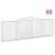 Coșuri gabion arcuite 5 buc. 400x30x120/140cm fier galvanizat GartenMobel Dekor