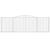 Coșuri gabion arcuite 5 buc. 400x30x120/140cm fier galvanizat GartenMobel Dekor