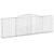 Coșuri gabion arcuite 9 buc. 400x30x120/140 cm, fier galvanizat GartenMobel Dekor