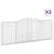 Coșuri gabion arcuite 3 buc. 400x30x140/160 cm fier galvanizat GartenMobel Dekor