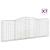 Coșuri gabion arcuite 7 buc, 400x30x140/160 cm, fier galvanizat GartenMobel Dekor