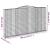 Coșuri gabion arcuite, 3 buc, 400x30x220/240cm, fier galvanizat GartenMobel Dekor