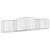 Coșuri gabion arcuite 9 buc, 400x50x80/100 cm, fier galvanizat GartenMobel Dekor
