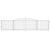 Coșuri gabion arcuite 15 buc, 400x50x80/100 cm, fier galvanizat GartenMobel Dekor