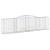 Coșuri gabion arcuite 7 buc, 400x50x100/120 cm fier galvanizat GartenMobel Dekor