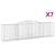 Coșuri gabion arcuite 7 buc, 400x50x100/120 cm fier galvanizat GartenMobel Dekor