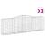 Coșuri gabion arcuite 3 buc, 400x50x120/140 cm, fier galvanizat GartenMobel Dekor
