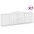 Coșuri gabion arcuite 7 buc, 400x50x120/140 cm, fier galvanizat GartenMobel Dekor