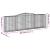 Coșuri gabion arcuite 7 buc, 400x50x120/140 cm, fier galvanizat GartenMobel Dekor