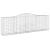 Coșuri gabion arcuite 7 buc, 400x50x120/140 cm, fier galvanizat GartenMobel Dekor