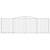 Coșuri gabion arcuite 7 buc, 400x50x120/140 cm, fier galvanizat GartenMobel Dekor