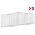 Coșuri gabion arcuite 9 buc, 400x50x120/140 cm, fier galvanizat GartenMobel Dekor