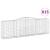Coșuri gabion arcuite 15 buc, 400x50x120/140cm, fier galvanizat GartenMobel Dekor