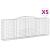 Coșuri gabion arcuite 5 buc, 400x50x140/160 cm, fier galvanizat GartenMobel Dekor