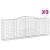 Coșuri gabion arcuite 9 buc, 400x50x140/160 cm, fier galvanizat GartenMobel Dekor